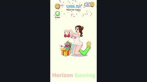 Naughty Puzzle Tricky Test LEVEL 110 make her happy - Gameplay Walkthrough Android IOS