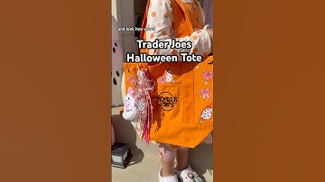 Trader Joes Halloween Tote #traderjoes #traderjoestotebag  #halloweencrafts #uvdtf #kidscrafts