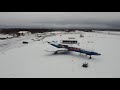 Аэродром Орешково под снегом