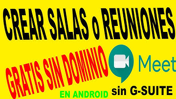 como CREAR o PROGRAMAR una REUNION Google MEET desde un CELULAR 📱❌  sin G SUITE