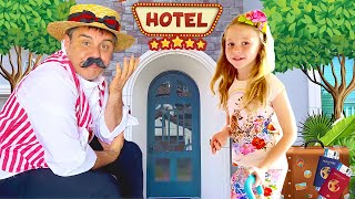 Nastya and Funny hotel toy story with Daddy. Video for kids screenshot 5