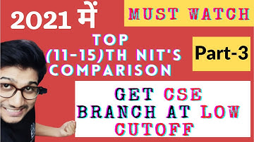 top NIT comparisons  for computer science | Best CSE NIT Colleges | top NIT for CSE #cse2021 #cse