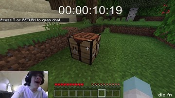 Minecraft 1.16 Crafting Table Speedrun (WORLD RECORD) [00:10:19] #Shorts