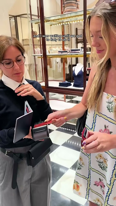 Who wants a haul? 🥰 #shopping #milan #prada #purse #italy #europe #travel