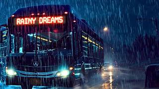 COZY BUS RIDE 🌧️ Relaxing Rain on Window & Deep Brown Noise for Sleep, ADHD Focus & Study (11 Hours) screenshot 4