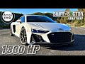 1300 HP Audi R8 V10 Performance TWIN TURBO | Extreme fast Acceleration from 0-330 Km/h & 0-205 mph