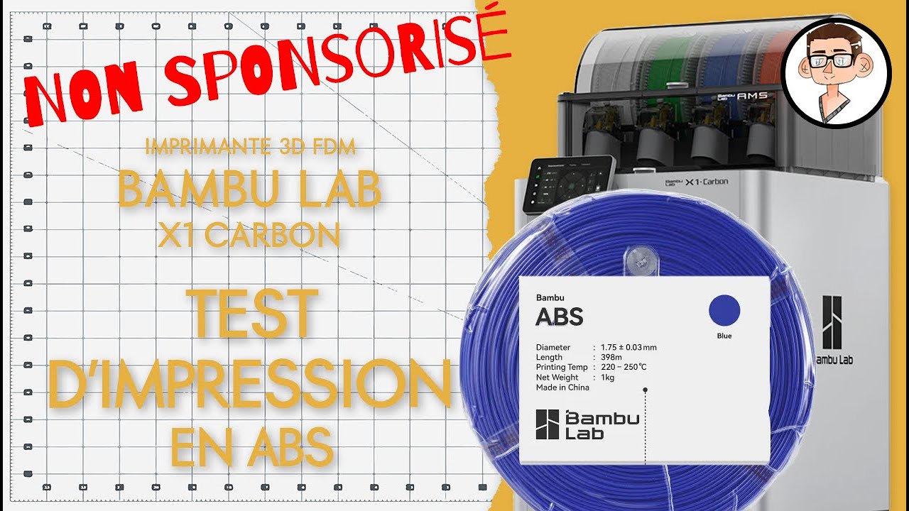 Test dimpression en ABS avec la Bambu Lab X1