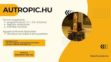 Online magánóra (C, C++, C#, Arduino), áramkör tervezés