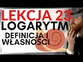 LOGARYTM definicja i podstawowe własności LEKCJE Z FSOREM #23