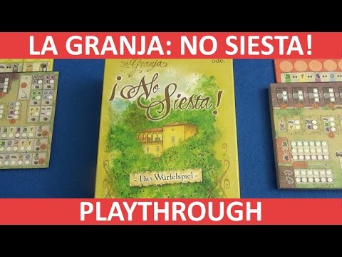 La Granja: The Dice Game - No Siesta! - Full Playthrough