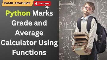 Python Marks Grade and Average Calculator Using Functions | Step-by-Step Tutorial for Beginners.