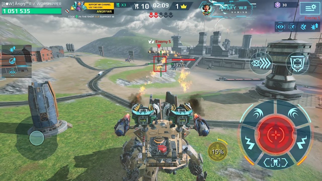 War Robots Game Play In Free For All Match – No Mercy Mode!@angrywr ...