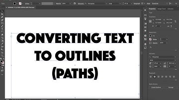 Outline Text in Illustrator