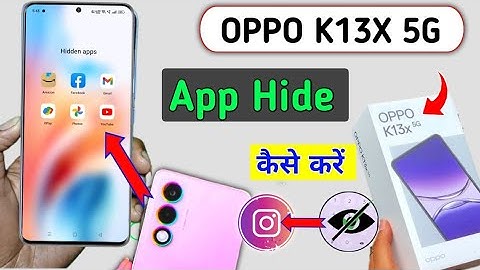 Oppo K13x Hide Apps Setting/How to hide apps oppo k13x 5g | Oppo k13x me app kaise chhupaye