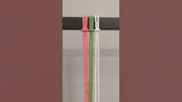 Learn This Beautiful Macrame Knot in 30 Seconds! 🧶 | #shorts