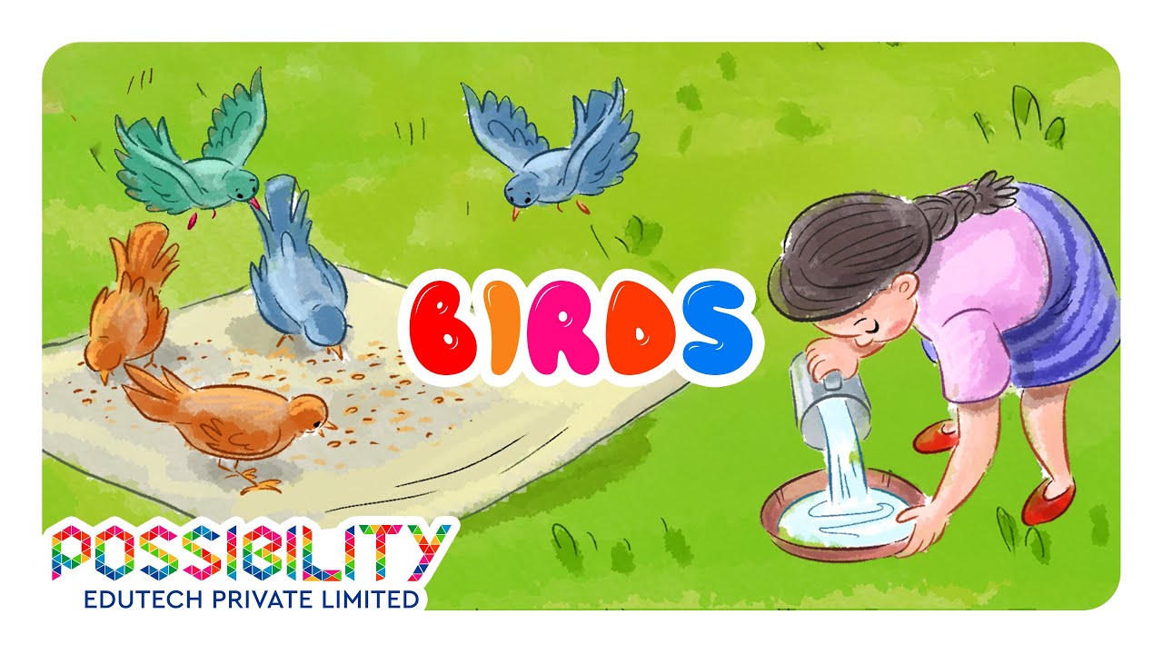 Birds 🐦💧 | A Sweet Summer Poem for Kids About Kindness to Birds!