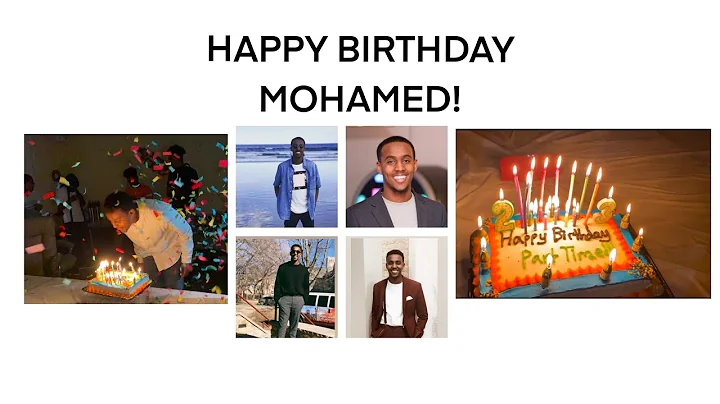 HAPPY BIRTHDAY MOHAMED! Celebrating my brothers 23...