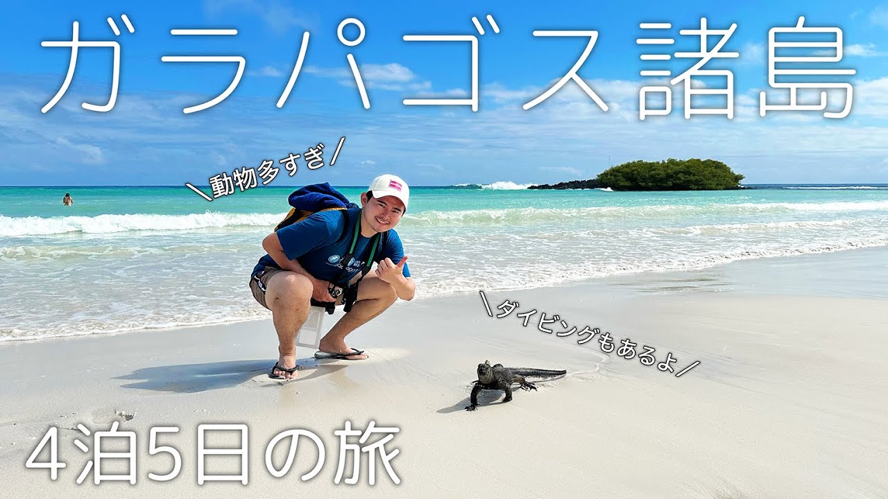 【世界遺産 第1号】男2人でガラパゴス諸島、4泊5日の旅。