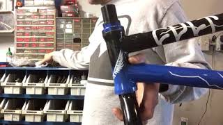 Bmx fork and headset installation