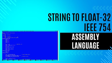 Read a Floating Point number from String in Assembly Language