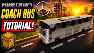 How to Build a Mercedes-Benz Tourismo Coach Bus in Minecraft | Step-by-Step Tutorial