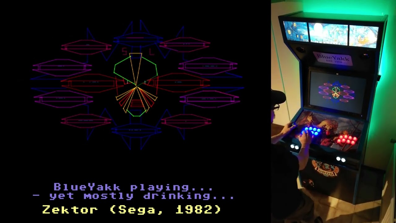 BlueYakk d̶r̶i̶n̶k̶i̶n̶g̶  Playing Zektor (Sega, 1982)