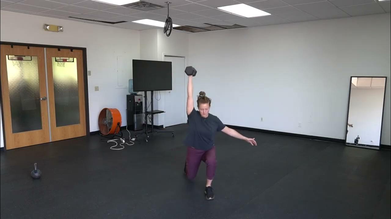 Single arm dumbbell snatch to reverse lunge YouTube