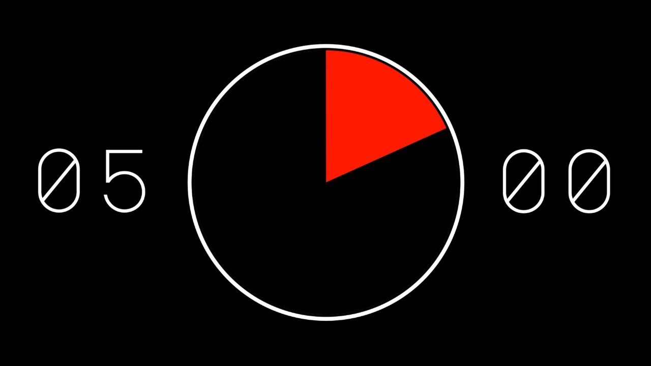 Minimal Timer 5 Minute Minimal Countdown Timer – 4k Clean Design + Subtle Alarm - YouTube