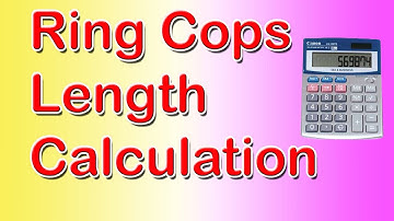 Ring machine Cops Length calculation . Cops length calculation  spinning mill calculation