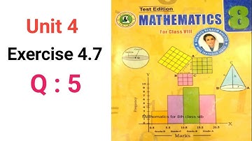 #Maths Class 8 | Unit 4 | Exercise 4.7 | Q 5 | Sindh Textbook board