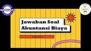 AKU BELAJAR - MENTORING ONLINE SOAL UAS MATA KULIAH AKUNTANSI BIAYA