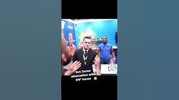 Jon Jones gets in an altercation with a 6’9 boxer at an expo!