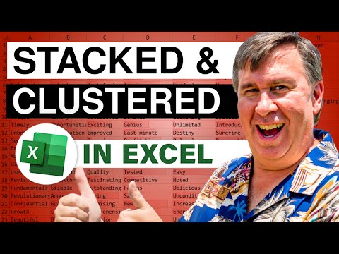 Excel Stacked And Clustered Chart in Excel - Epsiode 2595 - MrExcel Video on YouTube