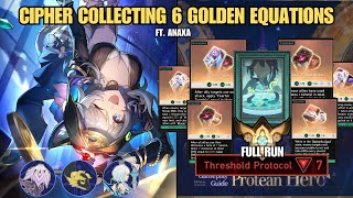 17 EQUATIONS INSANE CIPHER RUN - Cipher stealing Anaxa's Damage with Winged Tiger | DU Ordinary V7
