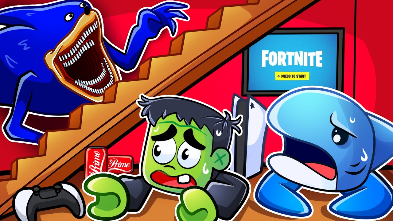 We Built a SECRET ROOM To Hide From SHIN SONIC in Roblox