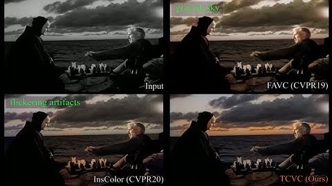 Demo for Temporally Consistent Video Colorization (TCVC)