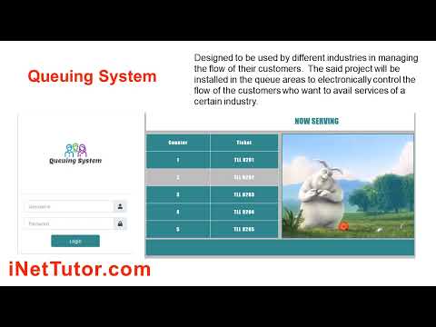 Queuing System Free Template Source code