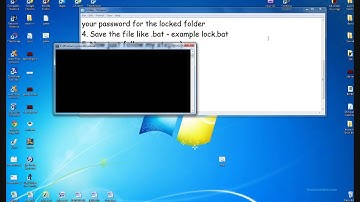 How to lock some FOLDER using NOTEPAD