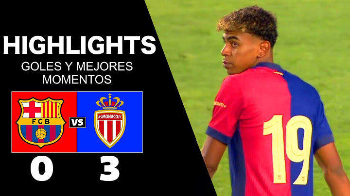 BARCELONA vs MÓNACO (0-3) | RESUMEN y GOLES - FINAL | JOAN GAMPER  2024