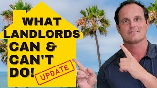 UPDATED! What landlords Can & Can’t do  Guide for California Landlords & Tenants