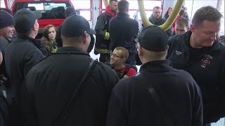 Clinton community gathers to welcome home Adam Cain