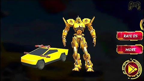 Us Tornado Robot Transforming Cyber Truck Battle: Yellow Robot Transform - Android Gameplay