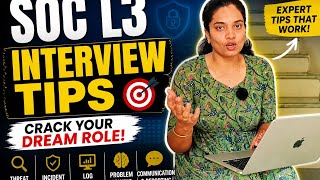SOC L3 Interview Tips 🔥 Master Advanced Threat Detection & Response #SOCL3 #CyberSecurityCareer