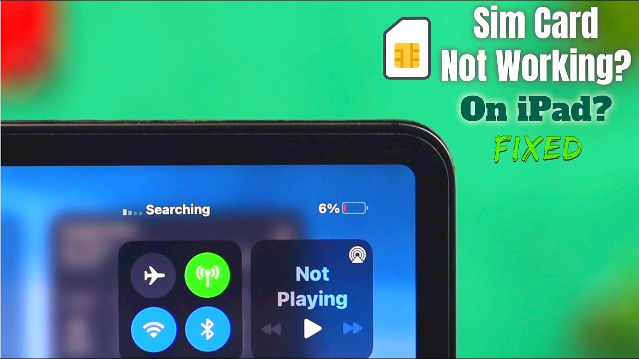 Apple - iPad mini5 SIMエラー Fixed: SIM Card Not Working iPad Pro/Air/Mini! - YouTube