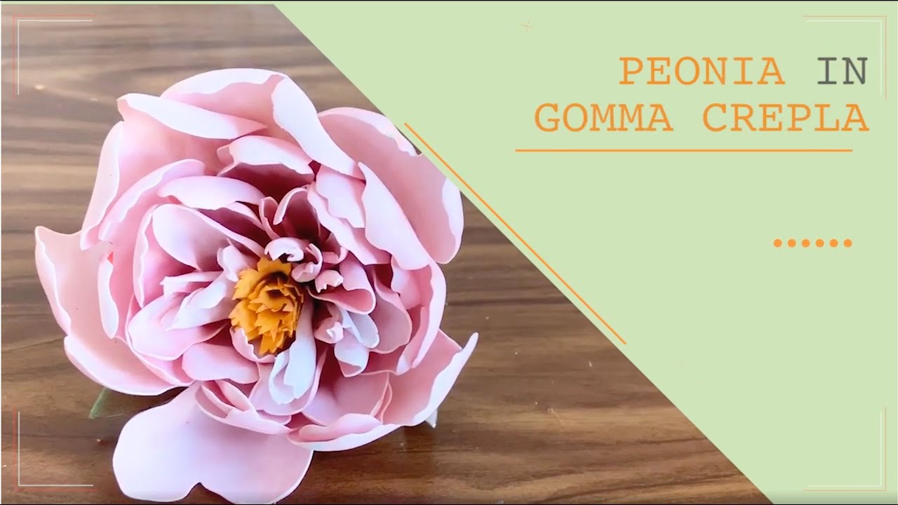 Tutorial Peonia in Gomma Crepla: Fiori Realistici per Bouquet da Sposa