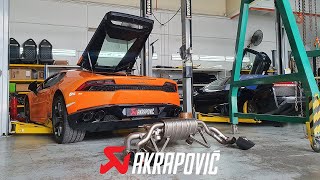 LAMBORGHINI HURACAN LP610-4 X AKRAPOVIC EXHAUST