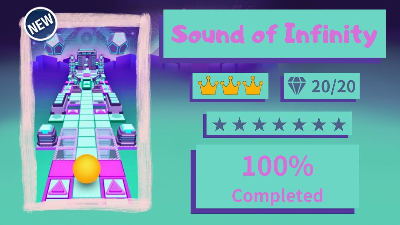 [Top 6 Hardest Fanmade Level/ 7 Star] Rolling Distance 2 - Sound of Infinity | ⭐⭐⭐⭐⭐⭐⭐