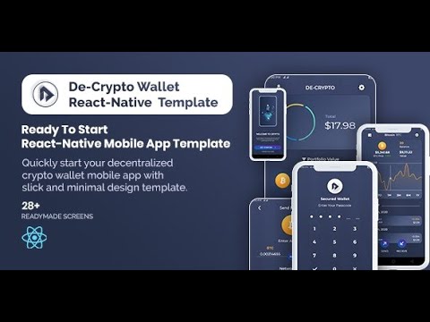 De-Crpyto Wallet - Cryptocurrency Mobile App #ReactNative #Template