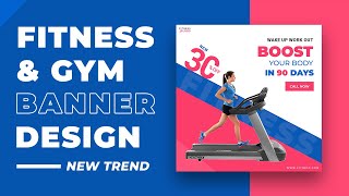 Fitness banner | Sport banner | Gym banner | health banner | social media ads banner | Photoshop