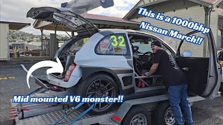 This is a 1000bhp Nissan March!!